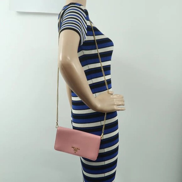 Prada Pink Leather Shoulder Bag 674-031825 - Picture 12 of 12